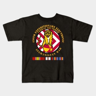 430th EE Combat Squadron -Afghan War w AFGHAN SVC Kids T-Shirt